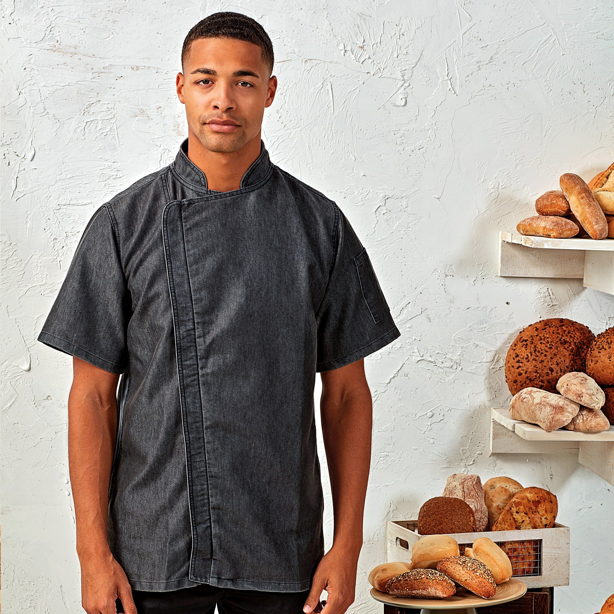 Chef's Zip-Close Short Sleeve Jacket - PR906 - 0