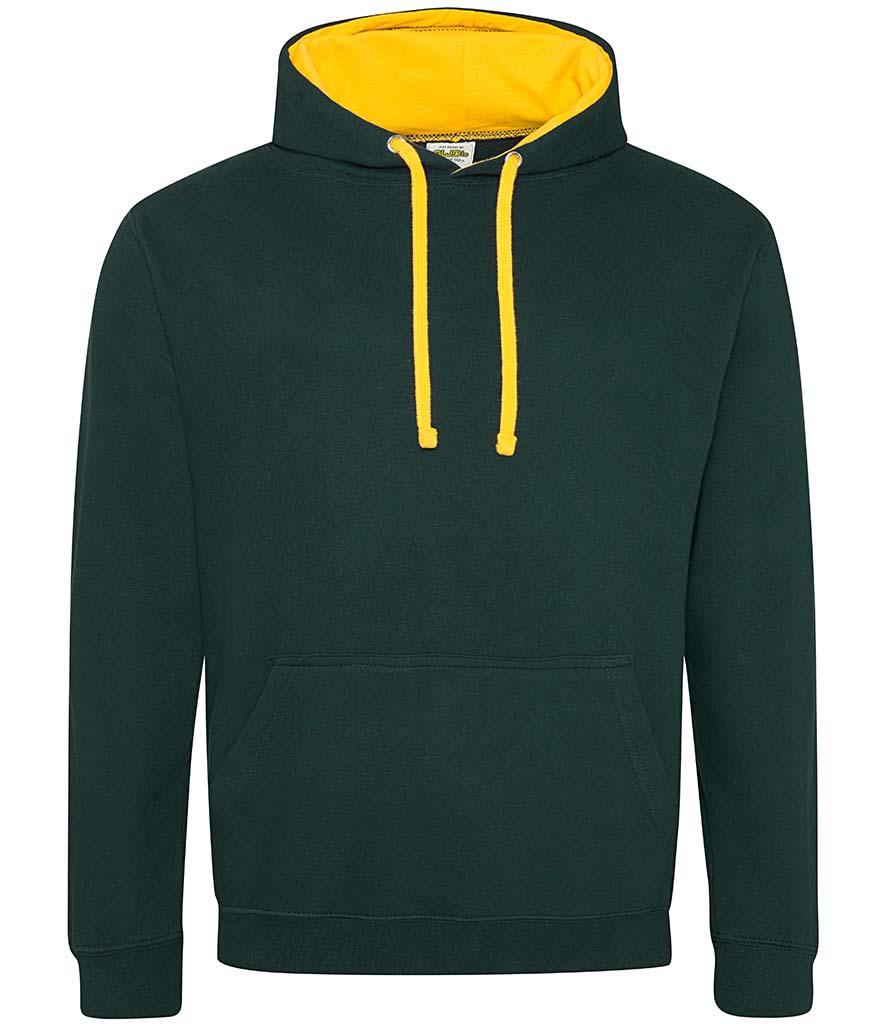 Buy forest-green-gold College Varsity Hoodie - JH003