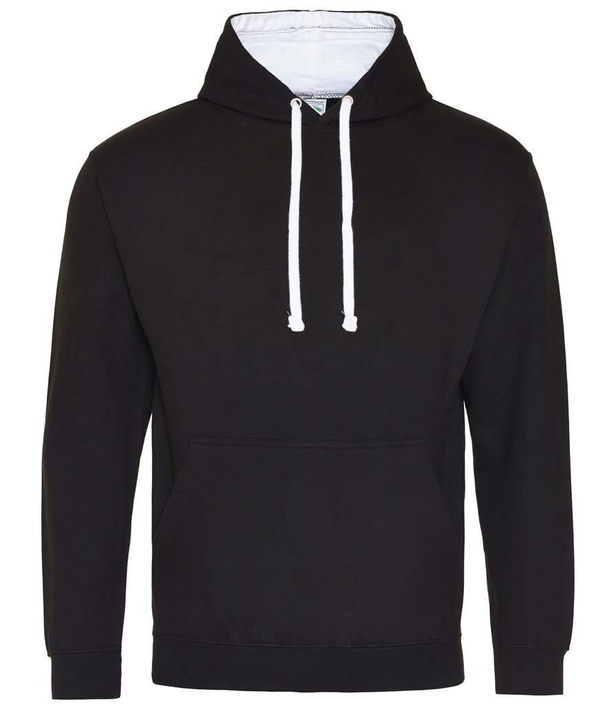 Buy jet-black-arctic-white College Varsity Hoodie - JH003