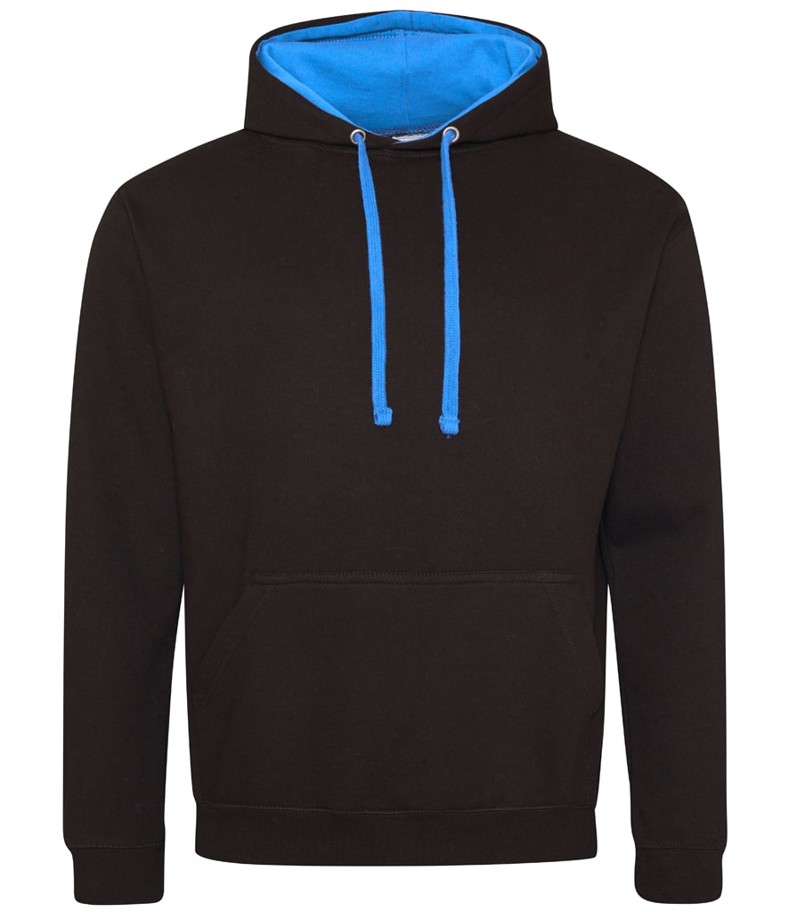 Buy jet-black-sapphire-blue College Varsity Hoodie - JH003