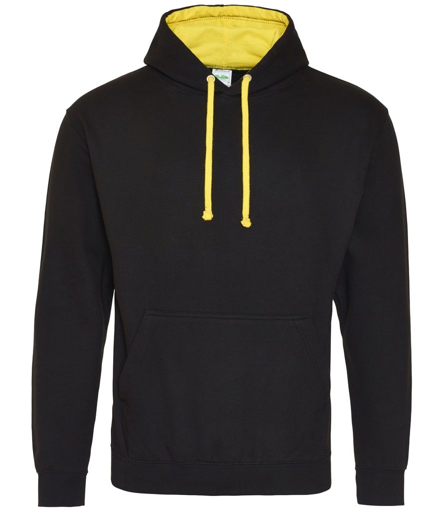 Buy jet-black-sun-yellow College Varsity Hoodie - JH003