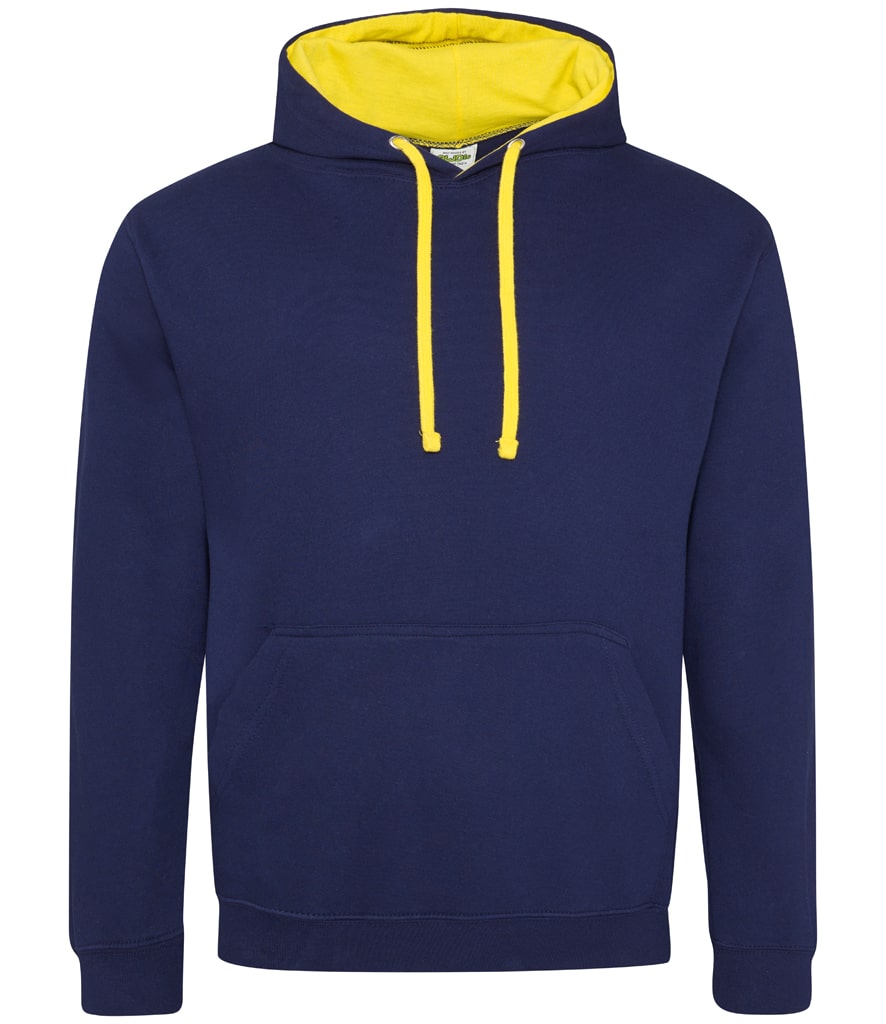 Buy oxford-navy-sun-yellow College Varsity Hoodie - JH003